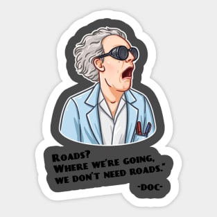 BACK TO THE FUTURE - DOC - Sticker